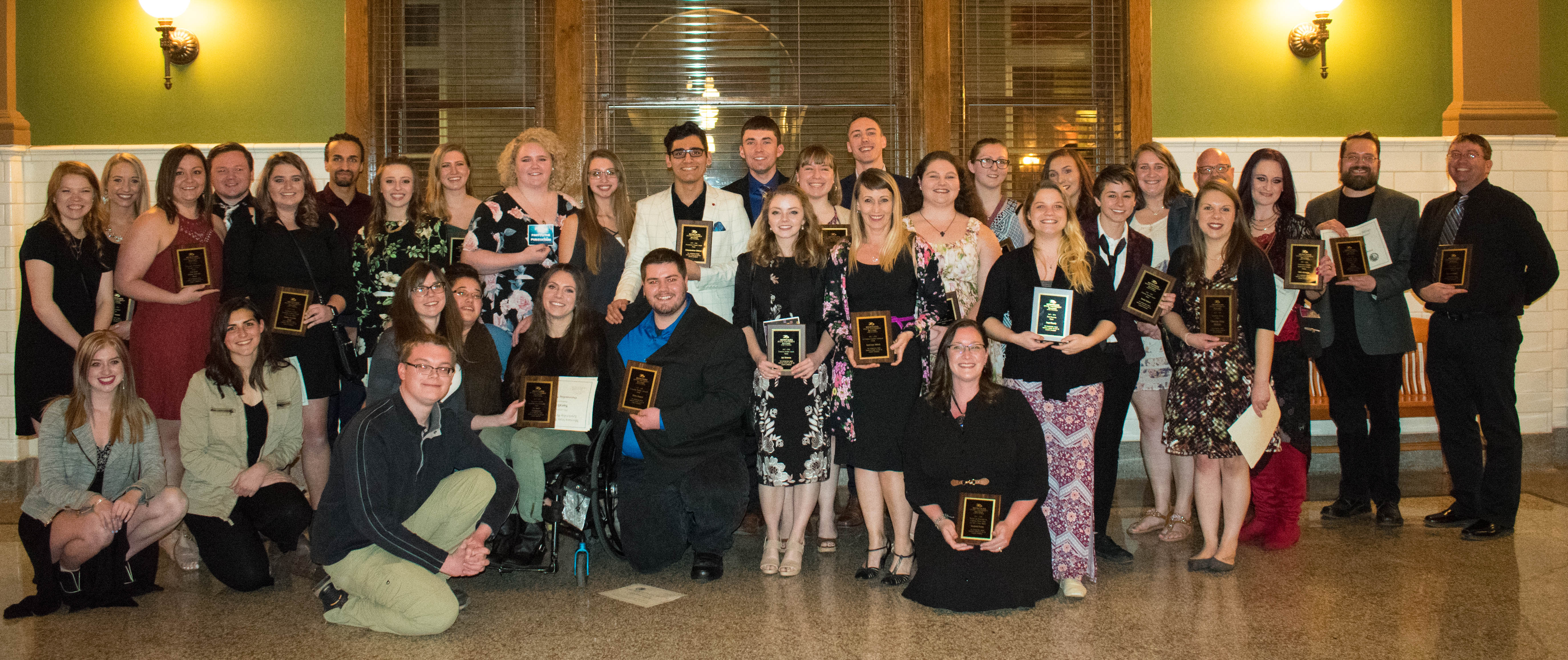 group photo of leadership awards recipients